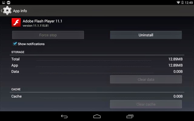 adobe flash player android downloads